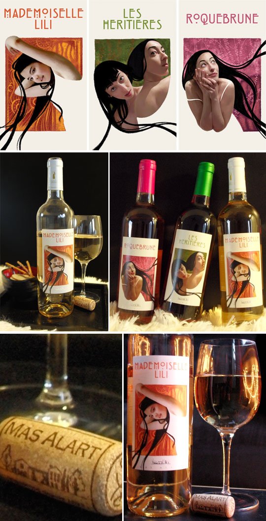 cuvées Mas Alart - F. Belmas - Vin - étiquettes