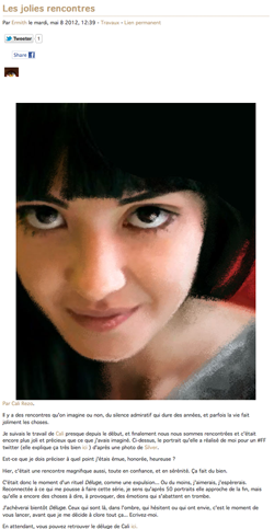 photo de Chloé - série Déluge - cali rezo