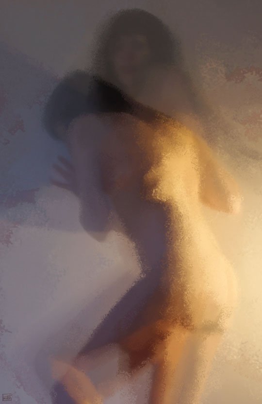 FC49 - fantome -peinture numerique - cali rezo