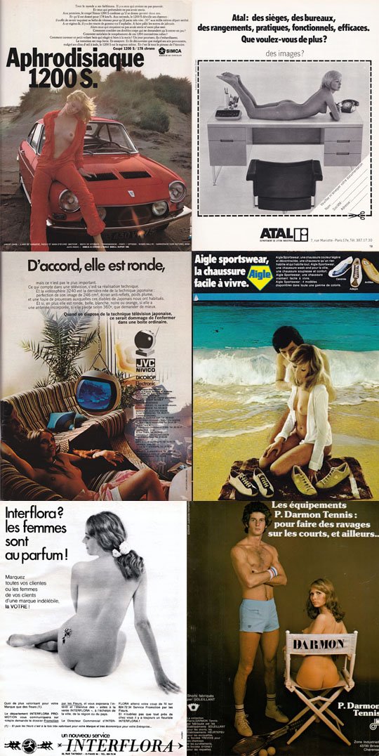 seins  nus dans la publicité