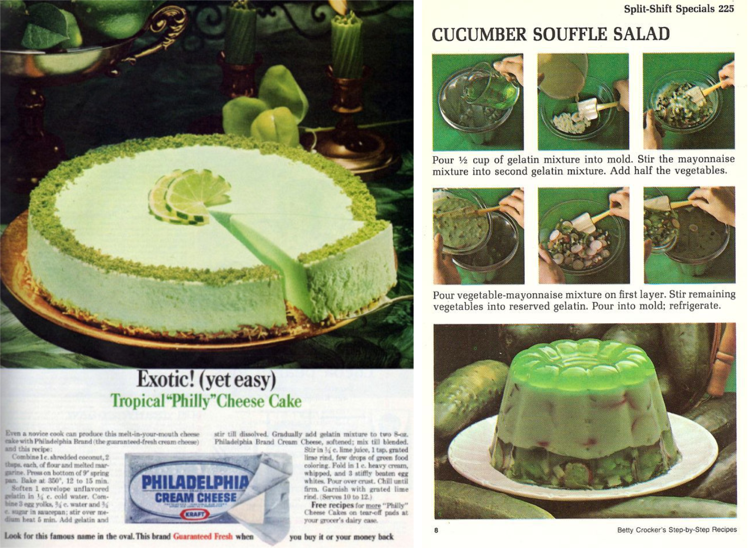 publicité vintage pour aliments type gelée alimentaire