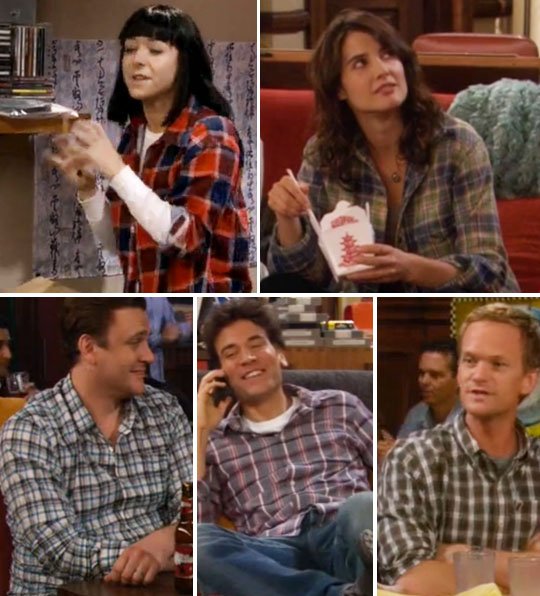 acteurs de How I met Your Mother et leurs chemises à carreaux