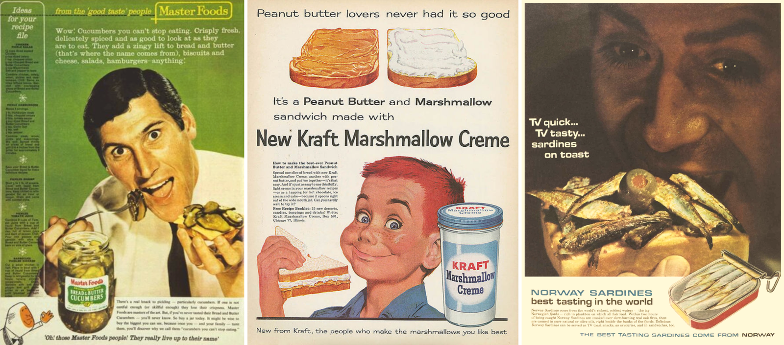 publicité pour des aliments à tartiner
