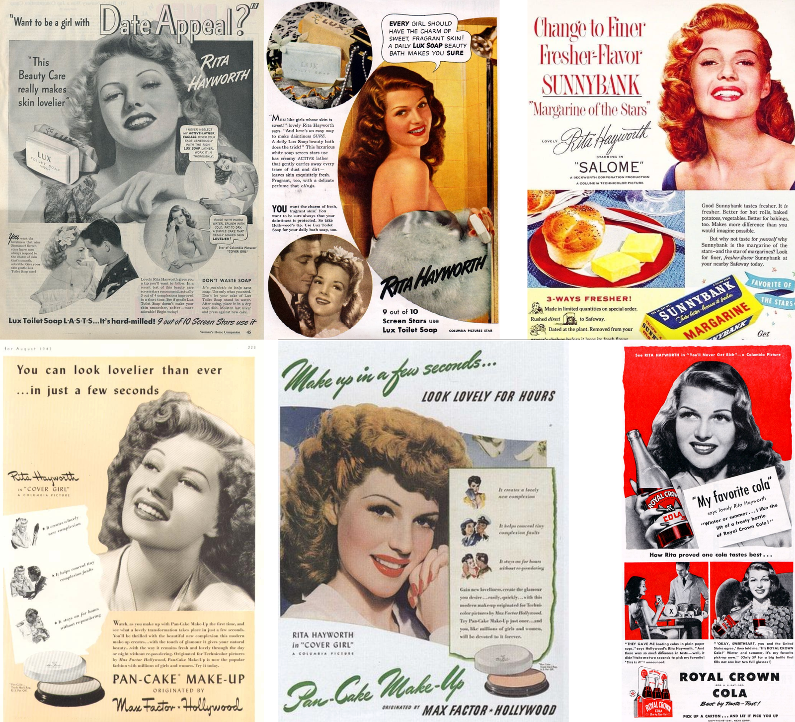 Publicité- Rita Hayworth