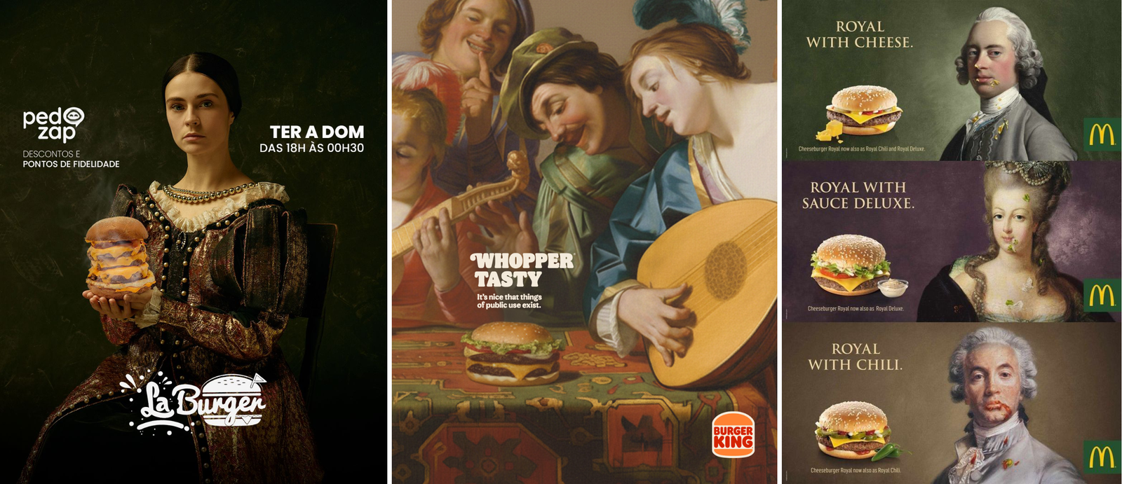 publicités en costume