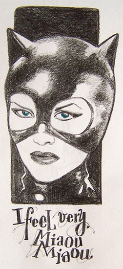 Croquis Catwoman, nov 2008