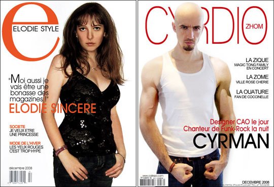 fausses couvertures de magazine, dec 2008