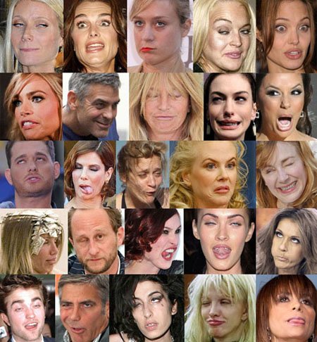 grimaces de people, juin 2010