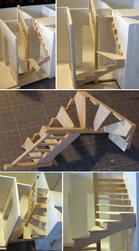maquette maison - 1er étage - escalier, juin 2011 maquette maison - 1er étage - escalier