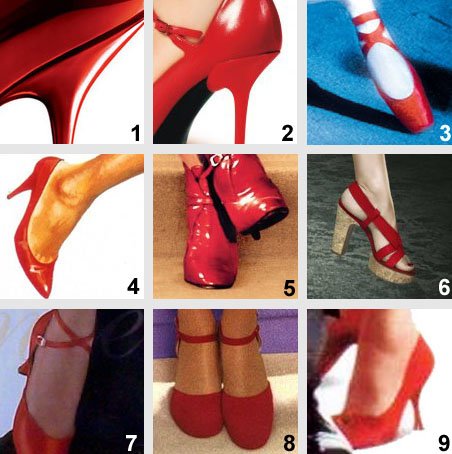 cinema - affiches - chaussures rouges